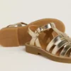 Sandale Maxime Young din piele aurie