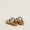 Sandale Maxime Young din piele aurie