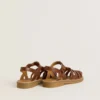 Sandale Maxime Young din piele maro