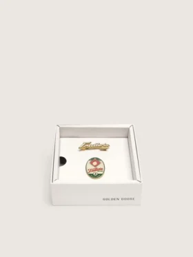 Set de două insigne „Frutteria Golden”