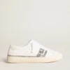 Sneakersi sustenabili Yatay Model 1B cu parte superioară albă pe bază biologică și sclipici argintiu reciclat Y