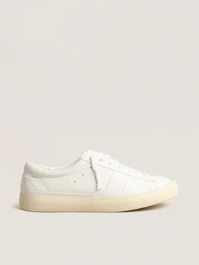 Sneakersi sustenabili Yatay Model 1B cu parte superioară albă pe bază biologică și Y alb