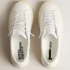 Sneakersi sustenabili Yatay Model 1B cu parte superioară albă pe bază biologică și Y alb