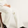 Soul Star din catifea neagră cu bandă de piele albă la călcâi