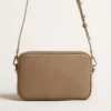 Star Bag din piele verde salvie cu stea ton pe ton