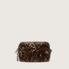 Star Bag mini din piele de ponei cu imprimeu animalier și stea ton pe ton