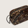 Star Bag mini din piele de ponei cu imprimeu animalier și stea ton pe ton
