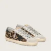 Super-Star pentru femei din piele cu imprimeu leopard