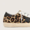 Super-Star pentru femei din piele cu imprimeu leopard