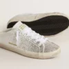 Super-Star Sabot LTD pentru femei, cu stea din piele de căprioară gri și cristale Swarovski