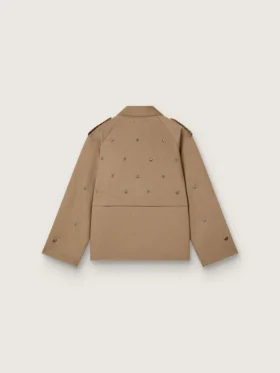 Trench oversized pentru femei cu cristale