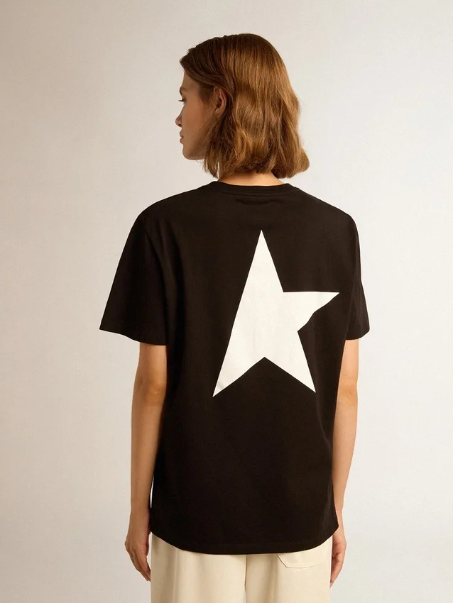 Tricou din colecția Star Collection, cu logo și stea albe contrastante