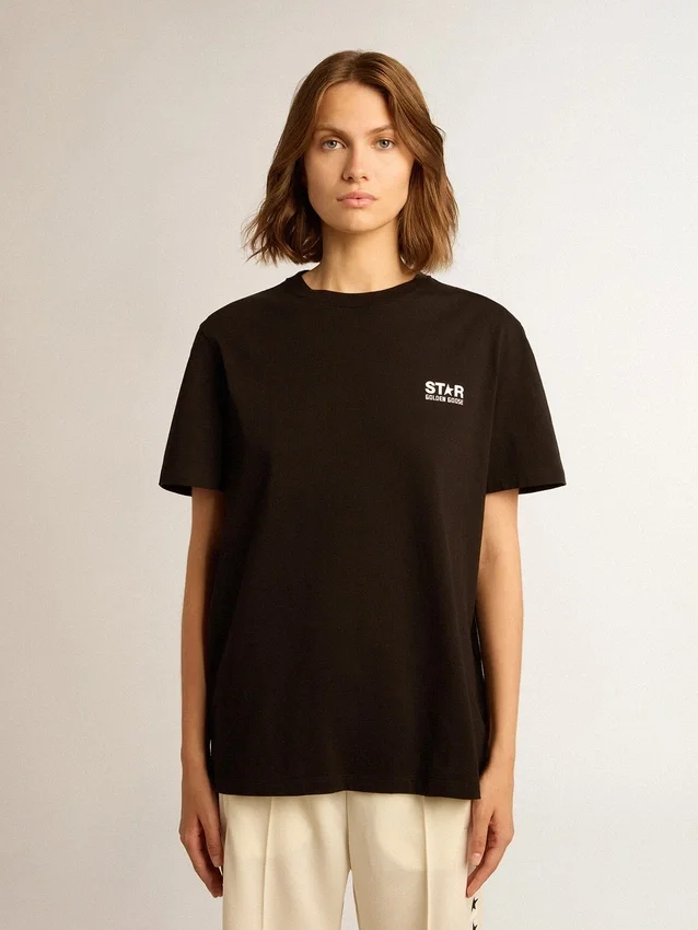 Tricou din colecția Star Collection, cu logo și stea albe contrastante