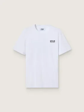 Tricou din colecția Star Collection cu logo și stea negre contrastante
