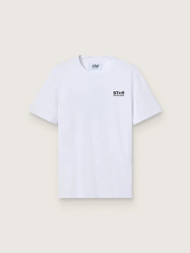 Tricou din colecția Star Collection cu logo și stea negre contrastante