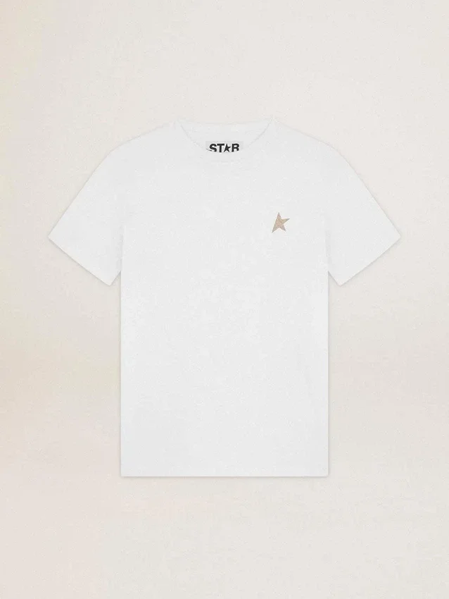 Tricou din colecția Star Collection, cu stea aurie strălucitoare pe față