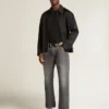 Tricou din Golden Collection, cu aspect uzat, în negru vintage