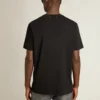 Tricou din Golden Collection, cu aspect uzat, în negru vintage