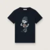 Tricou Journey pentru băieți din jersey de bumbac albastru cu imprimeu digital al mascotei