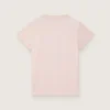 Tricou „Journey” pentru fete, din jersey de bumbac roz, cu imprimeu digital al mascotei