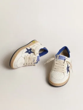 Young Ball Star cu stea din piele metalizată albastră și bandă la călcâi
